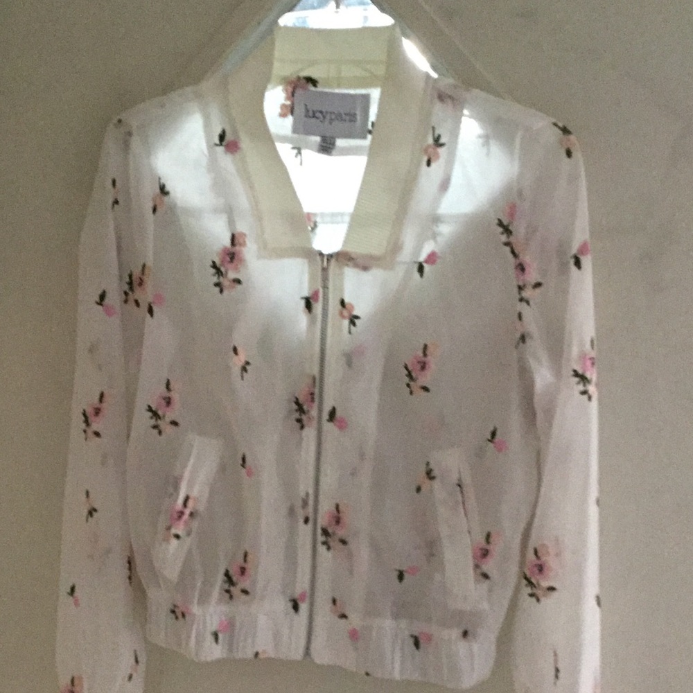 Sheer Bomber Jacket - image 1